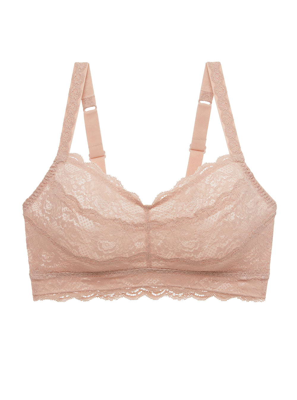 Never Say Never Soire lace-trimmed mesh soft-cup bra