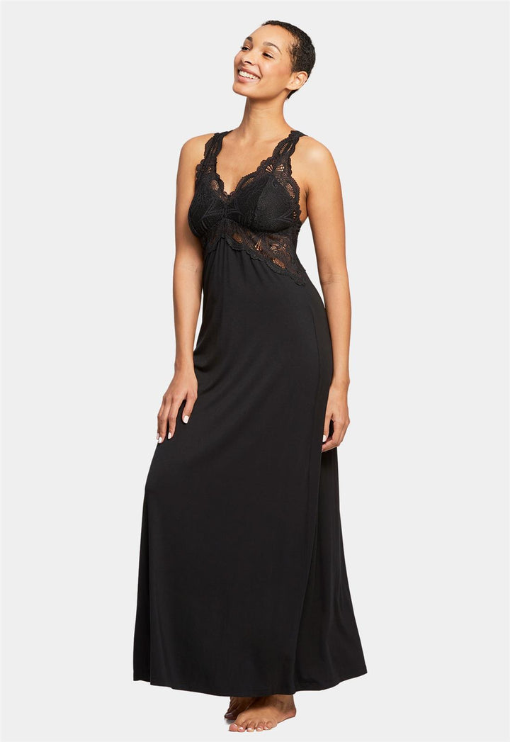 Lace T-Back Gown