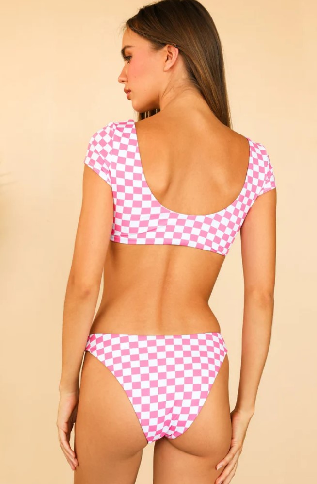 Checked Out Vision Bikini Top