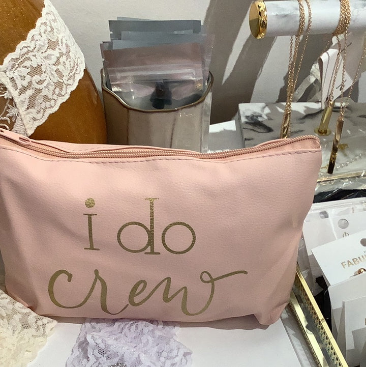 "I Do Crew" Makeup bag