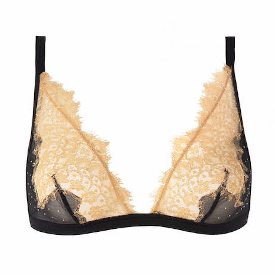 Valery Gold Luxury Triangle Bra